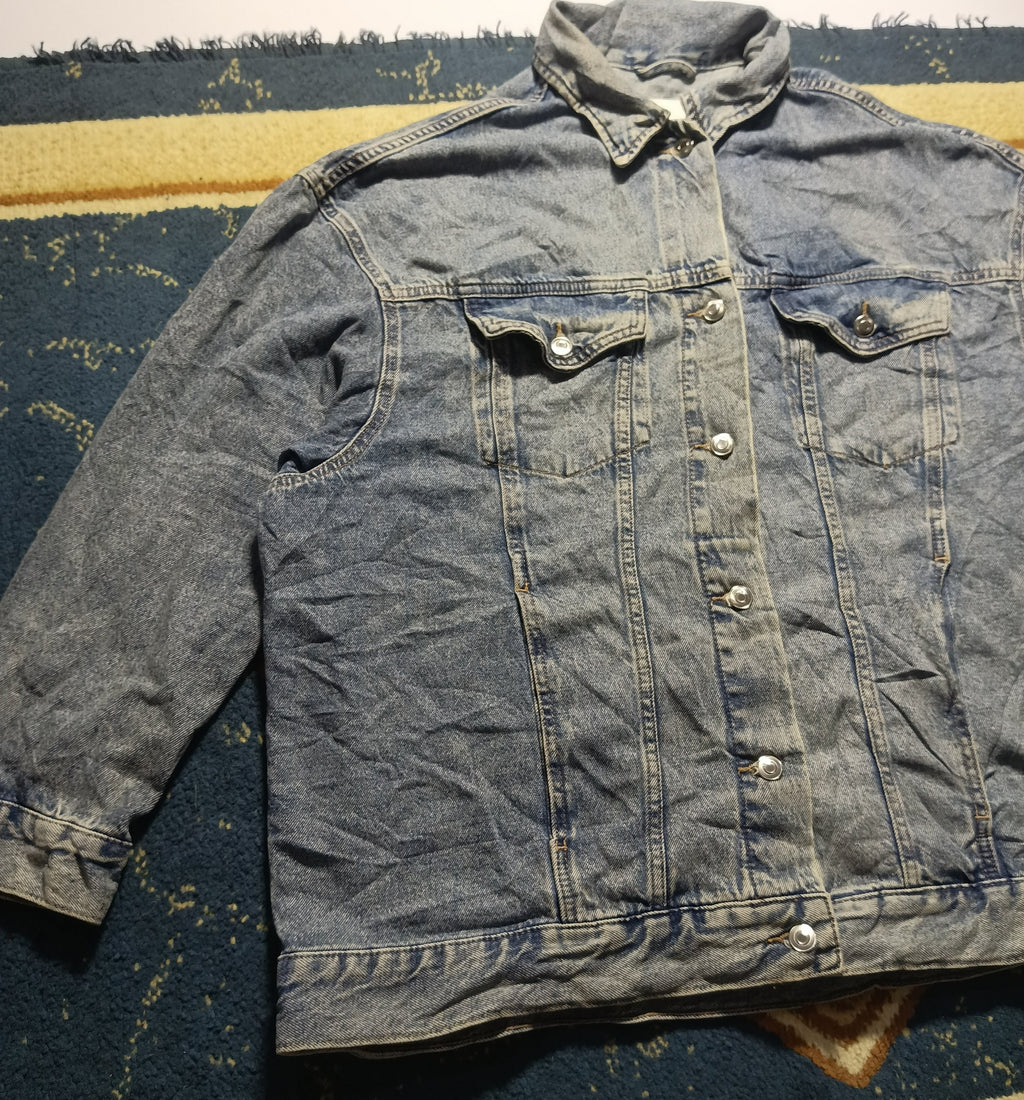 Women Denim Jean  Jacket-Vintage Thrift