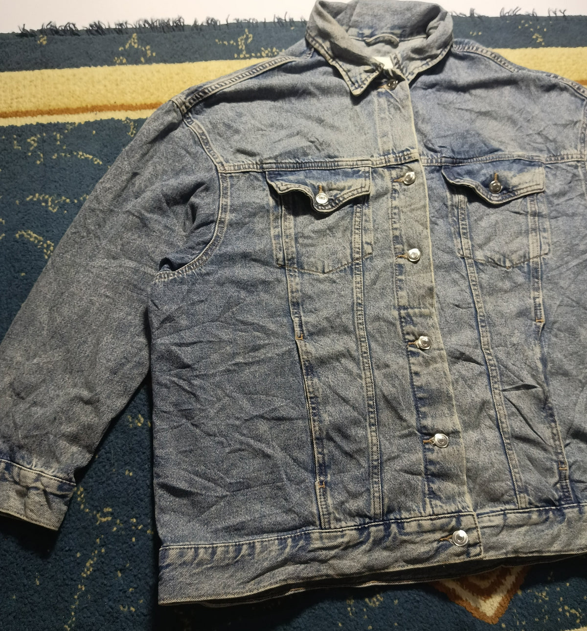 Women Denim Jean  Jacket-Vintage Thrift
