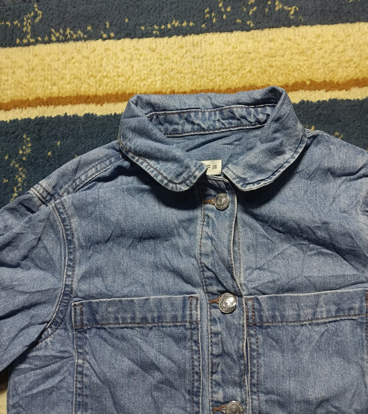 kids denim Jean Jacket-7-8 Years |Thrift