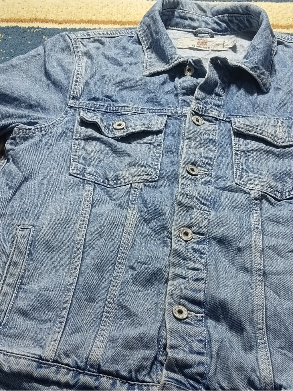 Unisex Denim Jean Jacket-Vintage Thrift