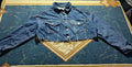 Women Denim Jean Cropped Jacket-Vintage Thrift