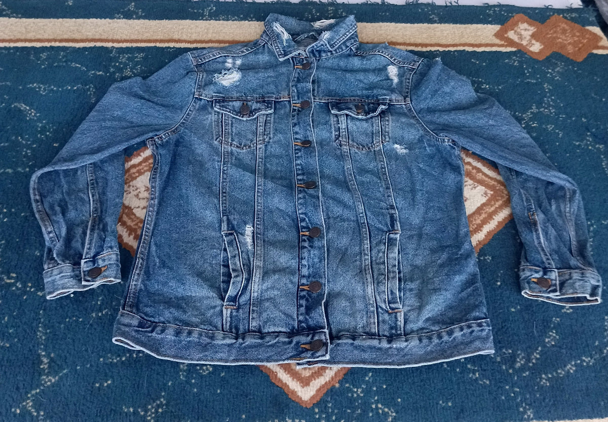 Unisex Denim Jean  Jacket-Vintage Thrift