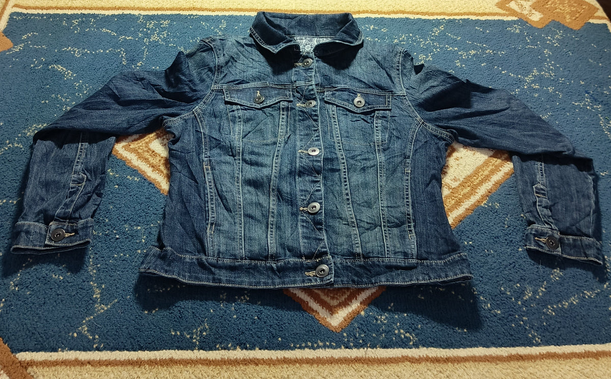 Women Denim Jean  Jacket-Vintage Thrift