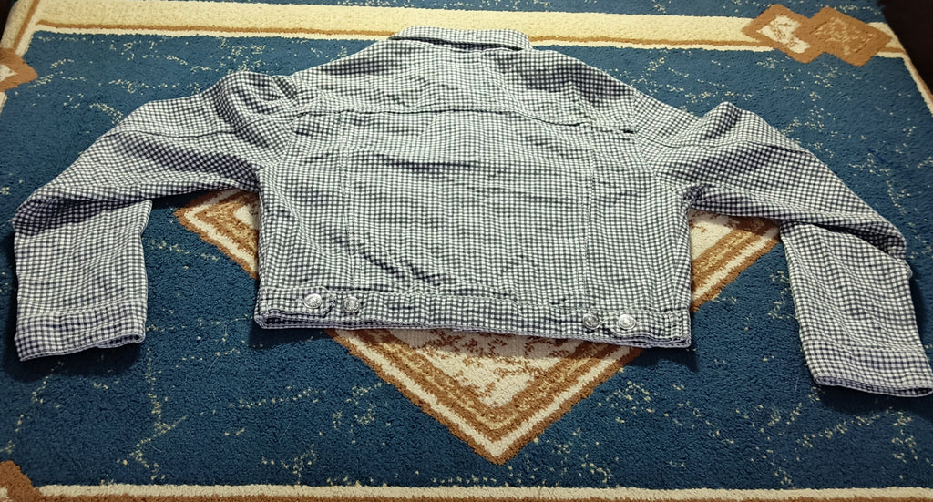 Women Cropped Jacket-Vintage Thrift