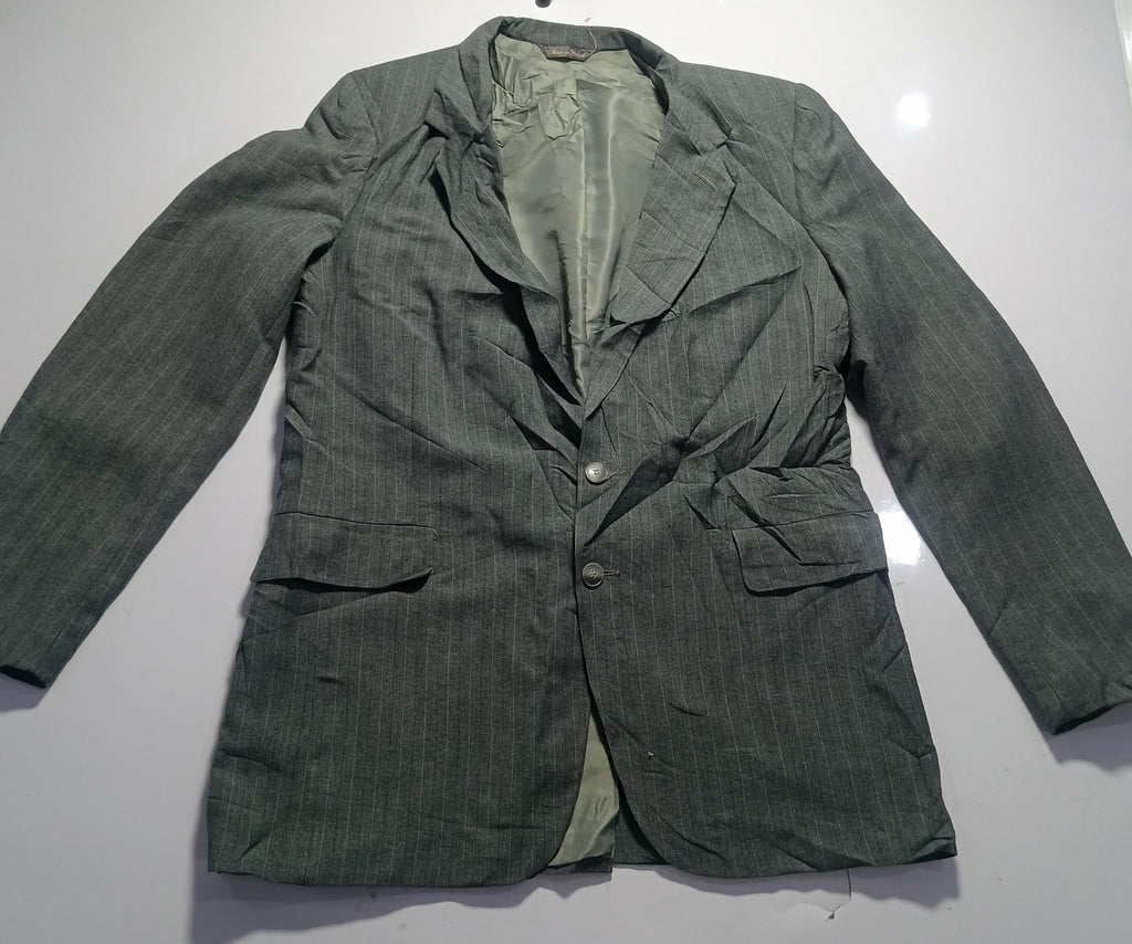Men's Suit Jacket-Dark Gray -Thrift