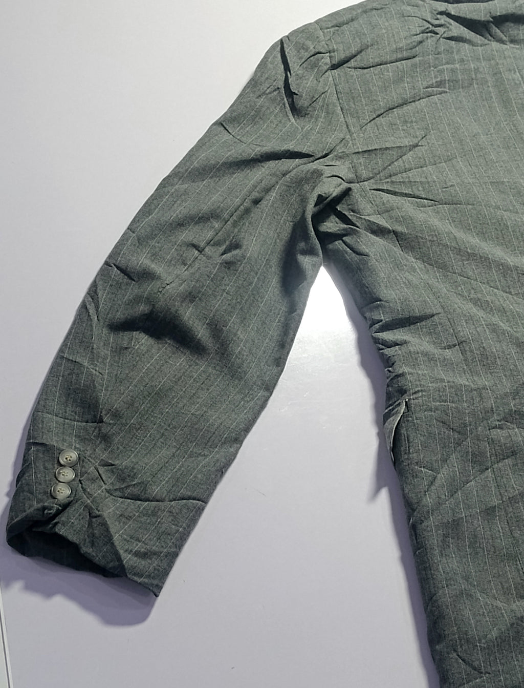 Men's Suit Jacket-Dark Gray -Thrift