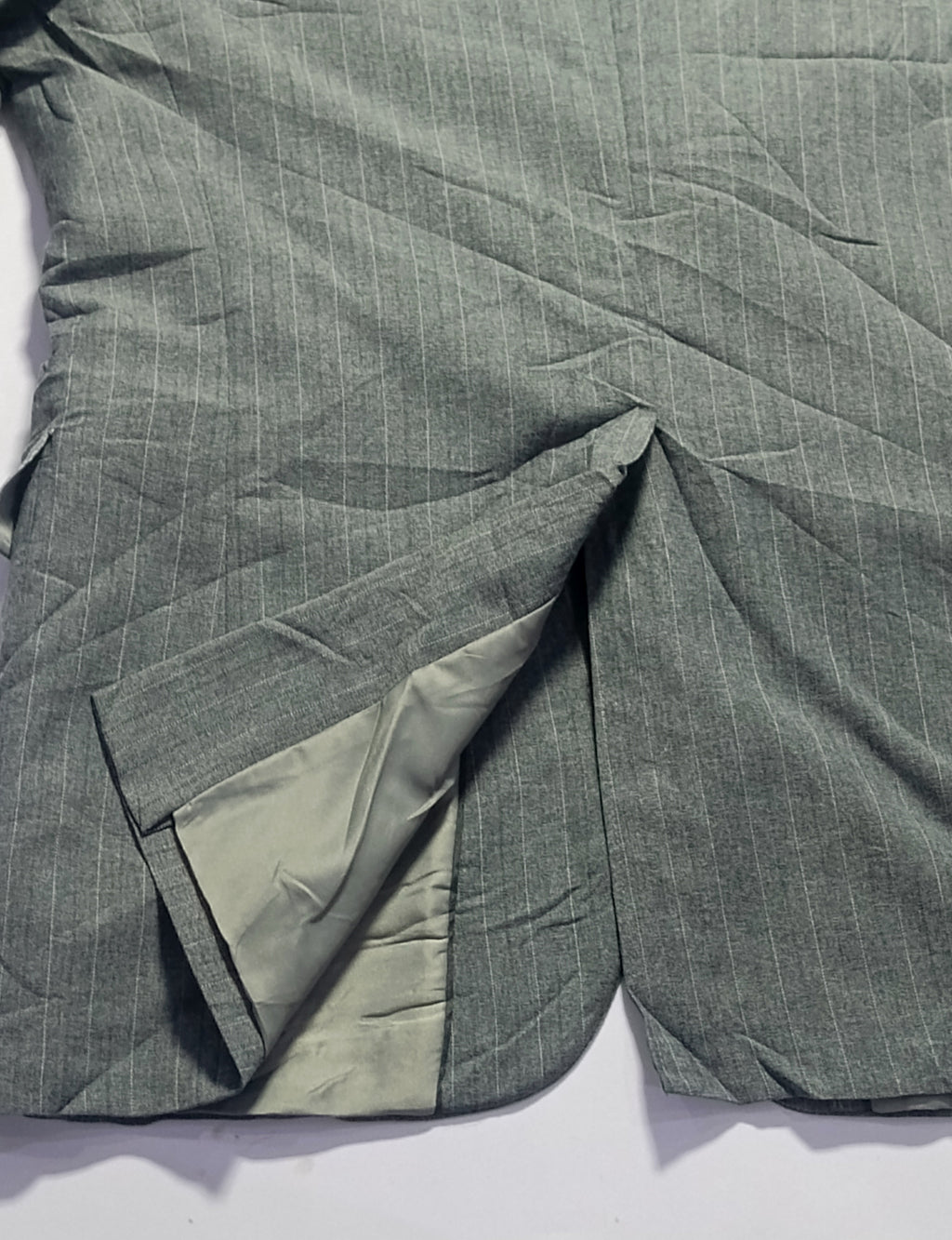 Men's Suit Jacket-Dark Gray -Thrift