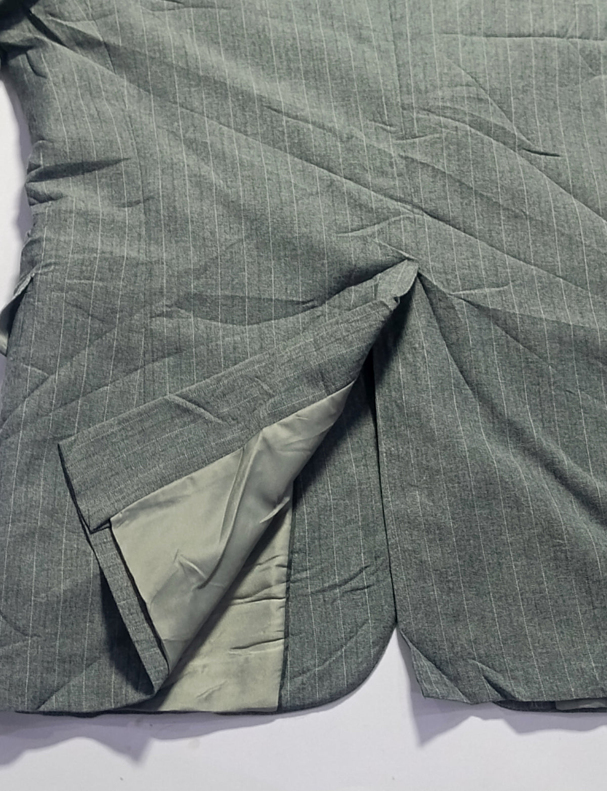 Men's Suit Jacket-Dark Gray -Thrift