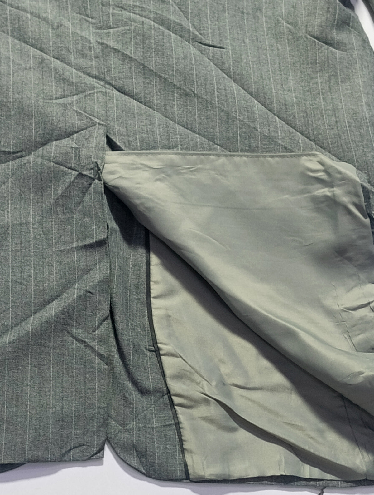 Men's Suit Jacket-Dark Gray -Thrift