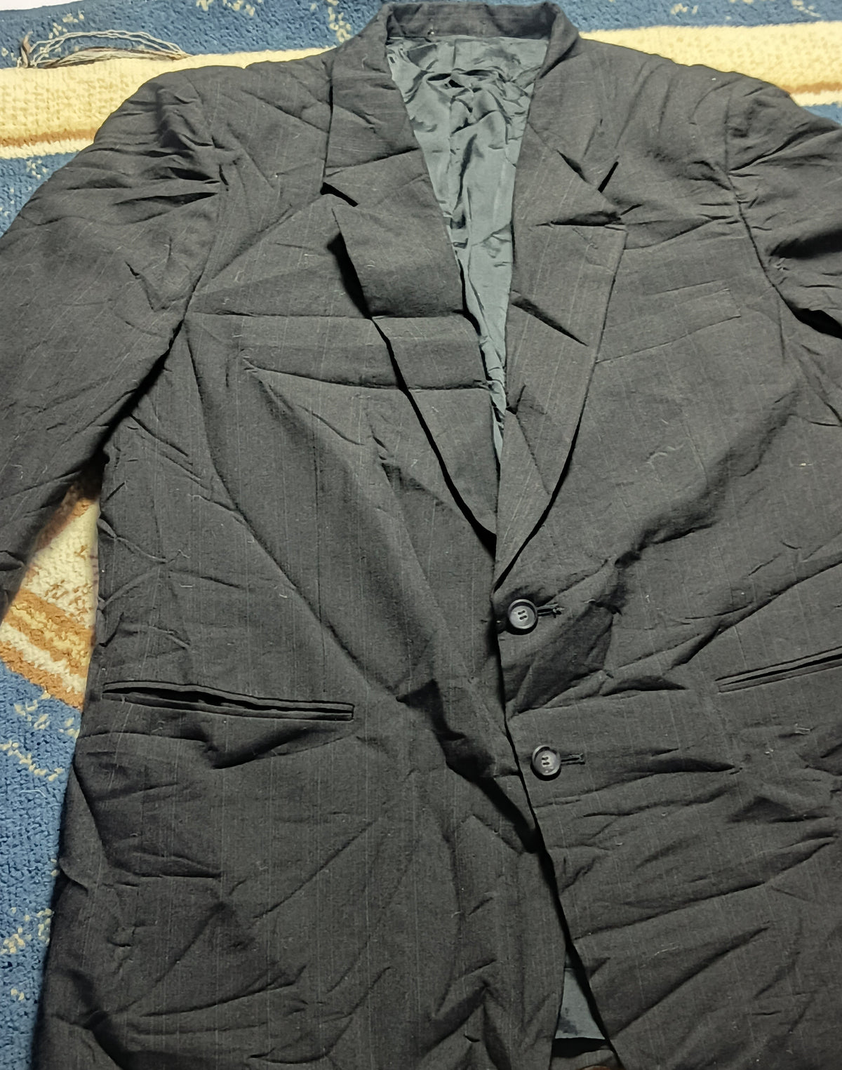 Men's Suit Jacket -Charcoal Gray-Thrift