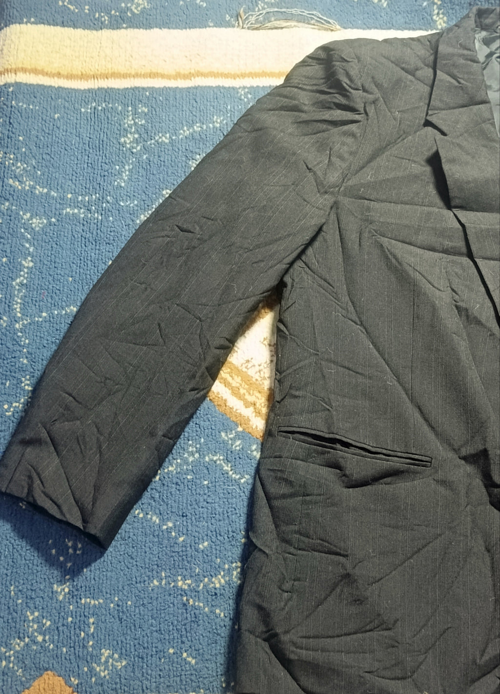 Men's Suit Jacket -Charcoal Gray-Thrift