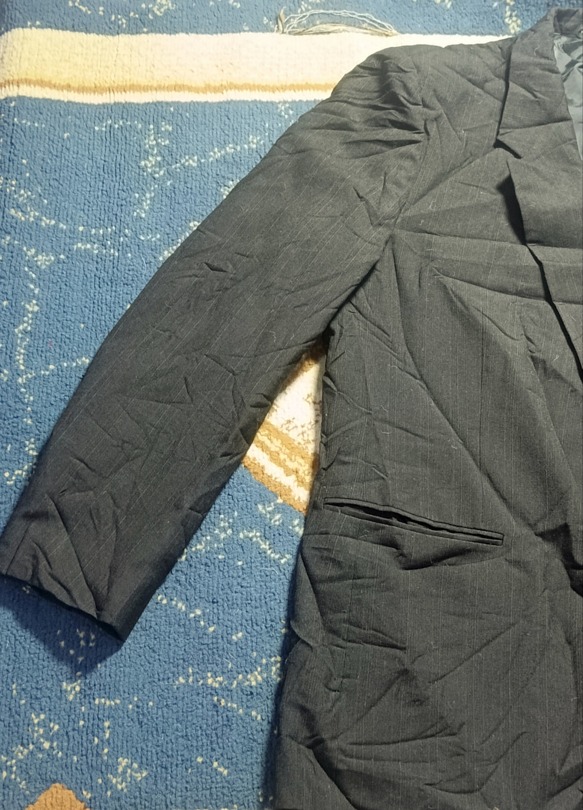 Men's Suit Jacket -Charcoal Gray-Thrift