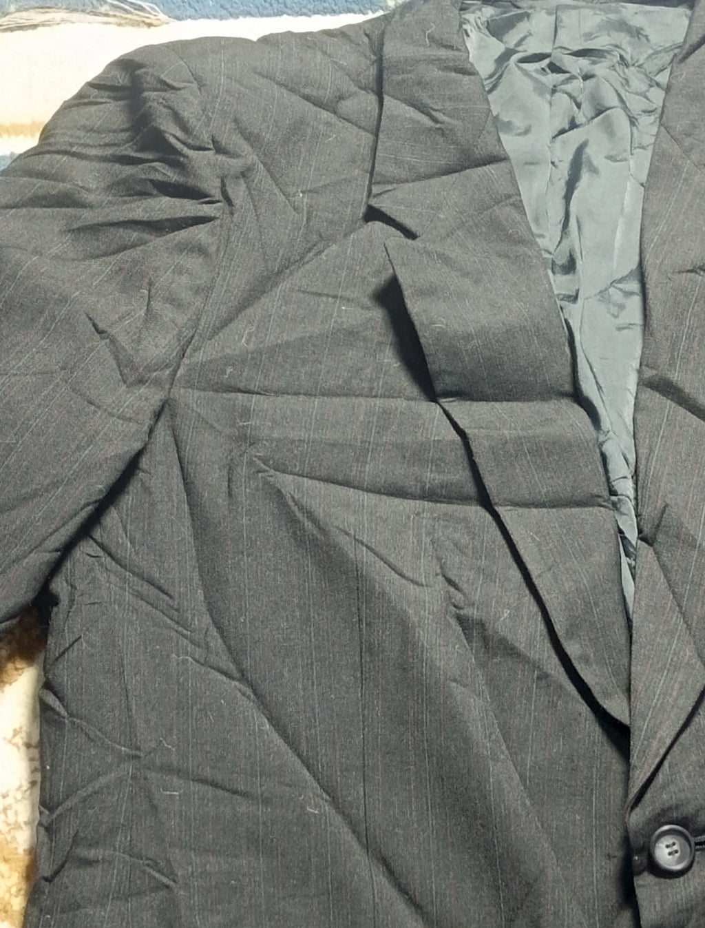 Men's Suit Jacket -Charcoal Gray-Thrift