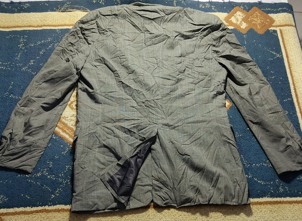 Men's Suit Jacket-Checkered -Thrift