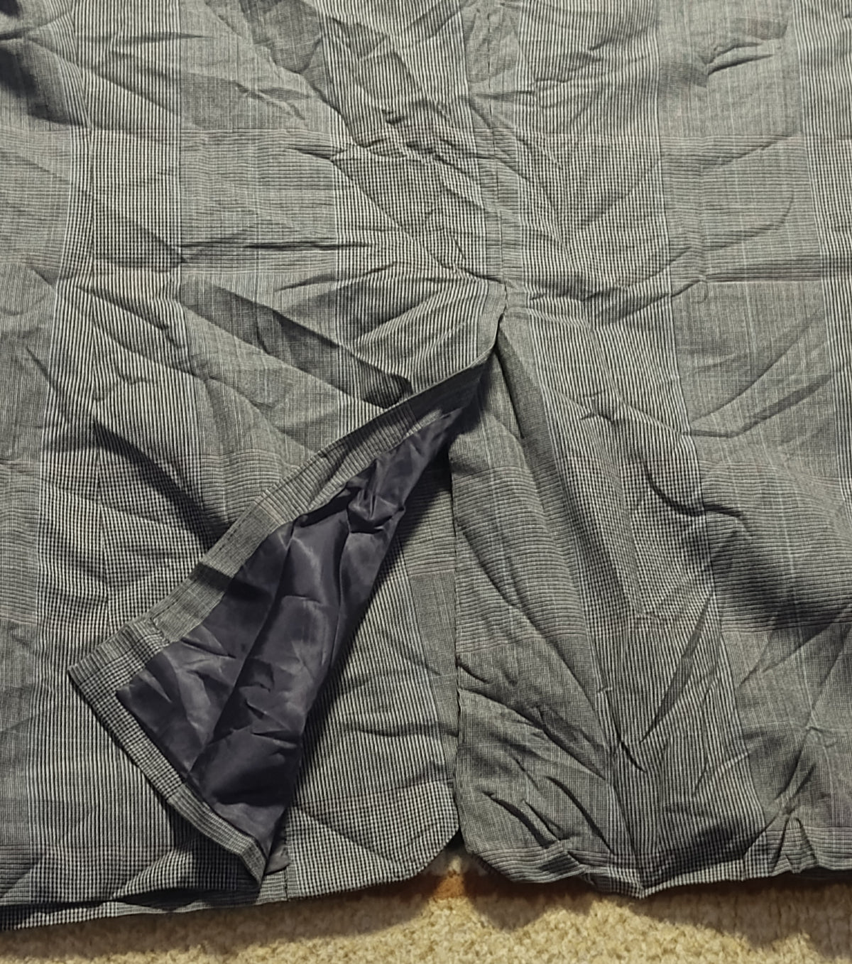 Men's Suit Jacket-Checkered -Thrift