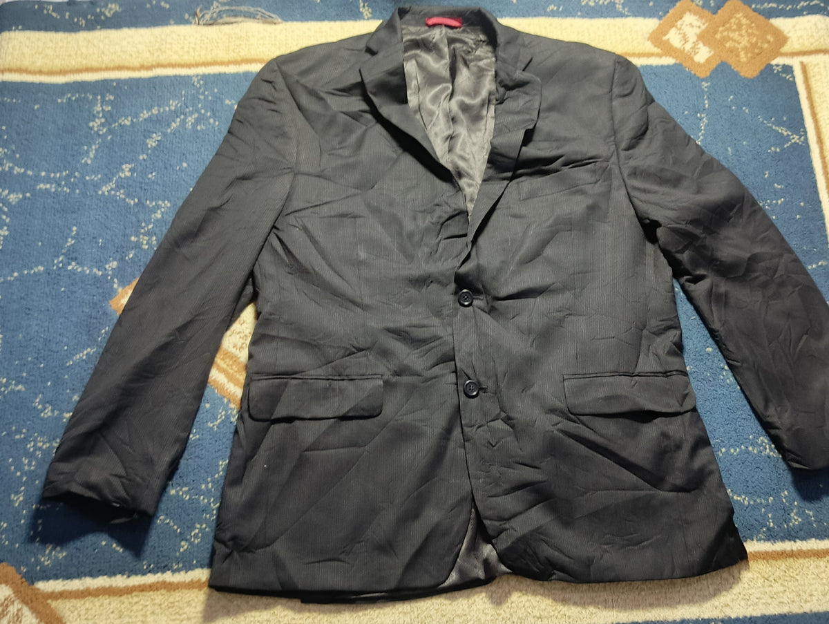 Men's Suit Jacket - Black Stripe-Thrift