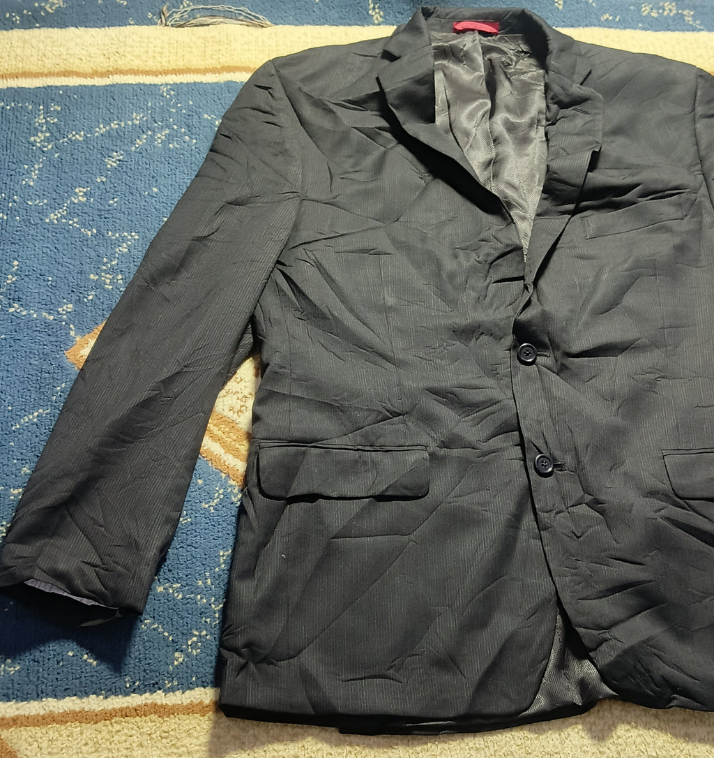 Men's Suit Jacket - Black Stripe-Thrift