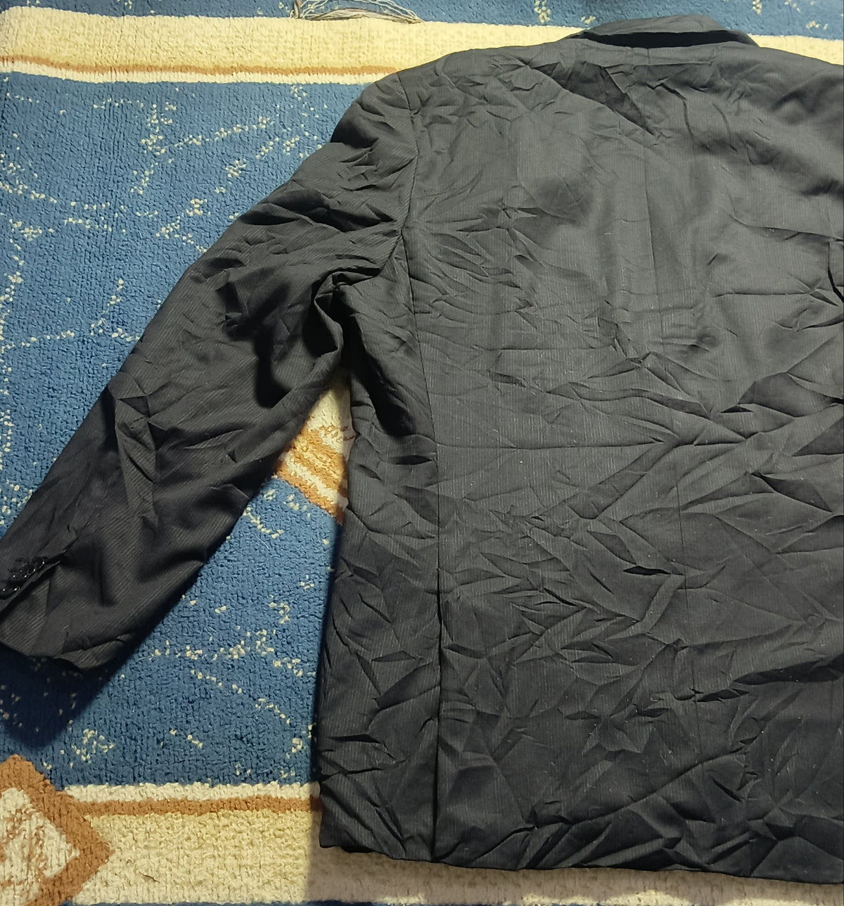 Men's Suit Jacket - Black Stripe-Thrift
