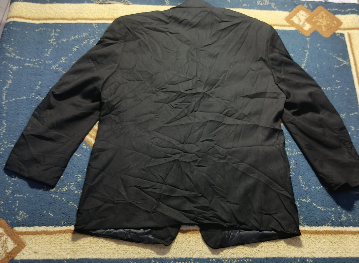 Men's Suit Jacket-Black -Thrift