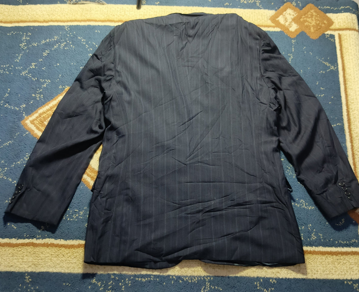 Men's Suit Jacket - Dark Navy Blue -Thrift