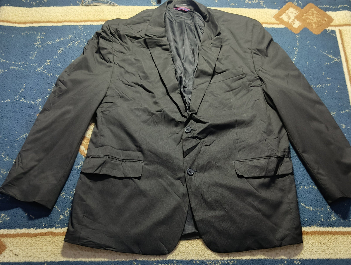Men's Suit Jacket - Black-Thrift