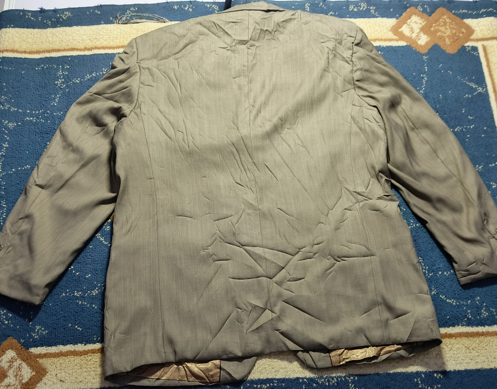 Men's Suit Jacket- Beige -Thrift