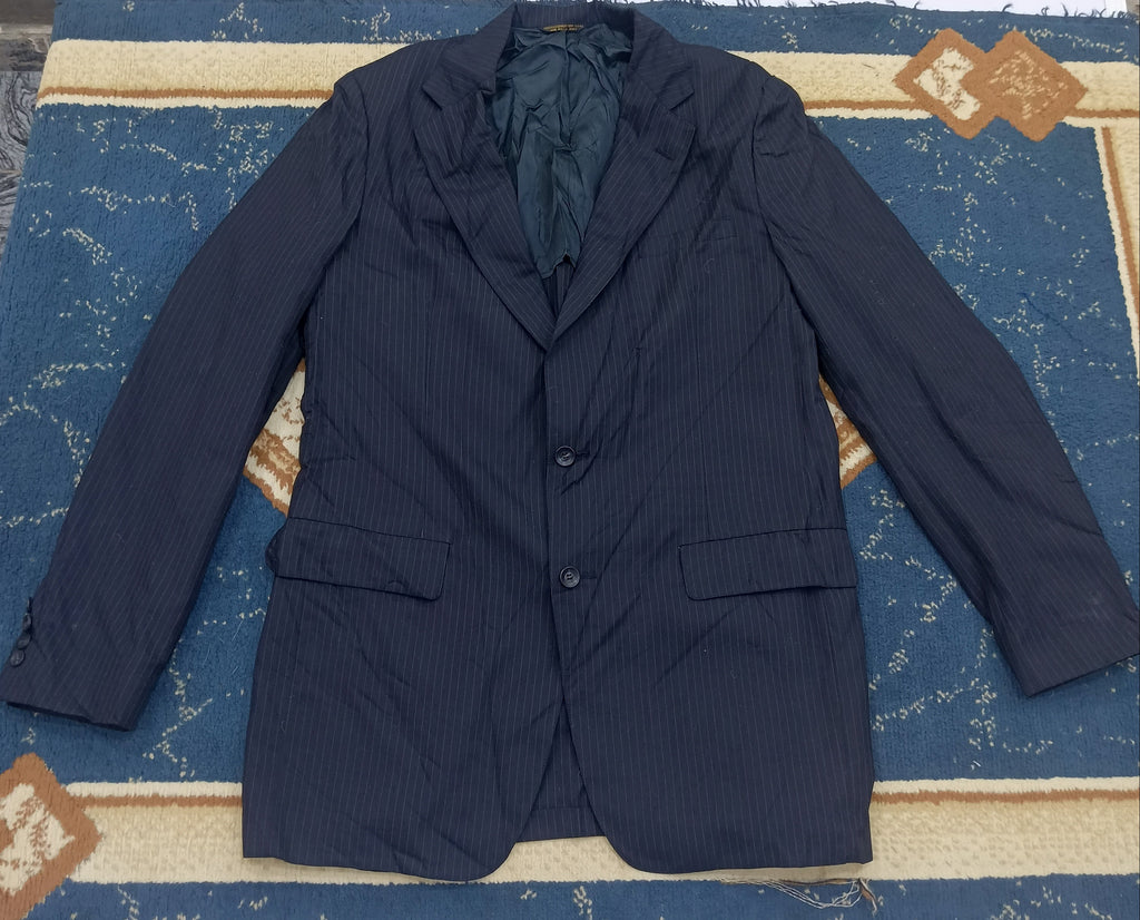 Men's Suit Jacket-Dark Navy Blue -Thrift
