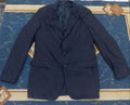 Men's Suit Jacket-Dark Navy Blue -Thrift