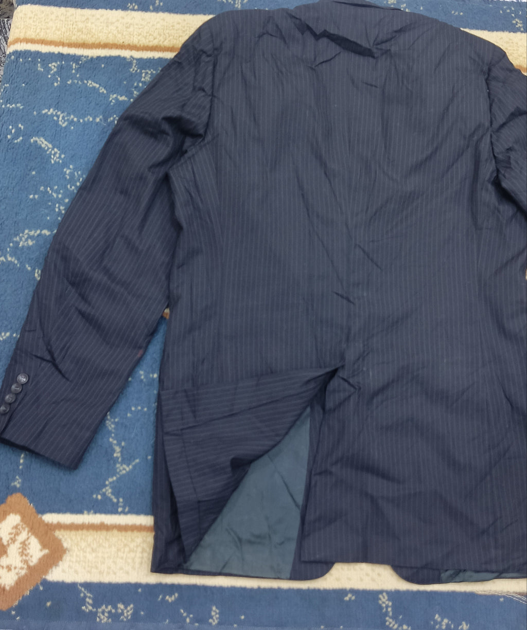 Men's Suit Jacket-Dark Navy Blue -Thrift