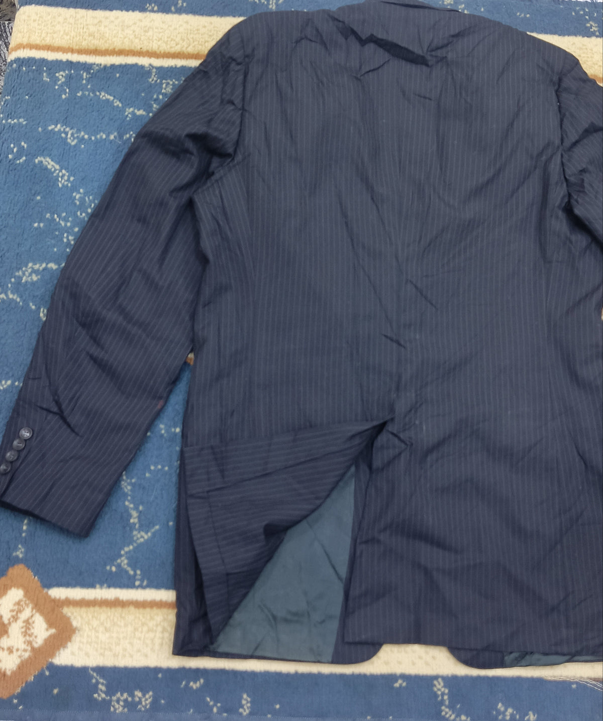 Men's Suit Jacket-Dark Navy Blue -Thrift