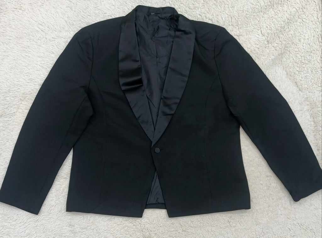 Men's Tuxedo Jacket - Black -Thrift