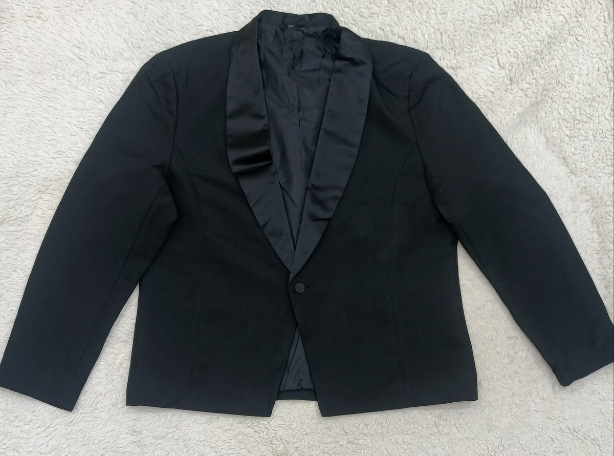 Men's Tuxedo Jacket - Black -Thrift