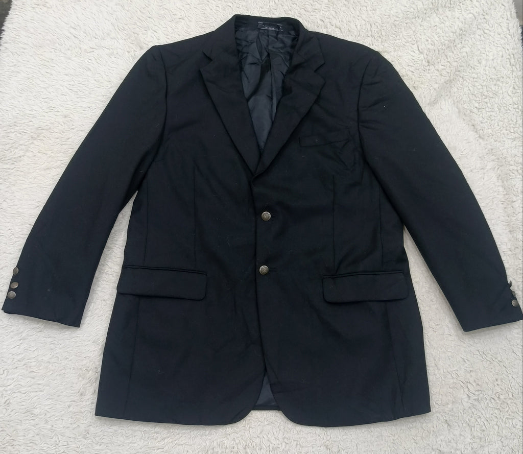 Men's Suit Jacket -  black -Thrift