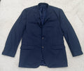 Men's Suit Jacket -  navy blue  -Thrift