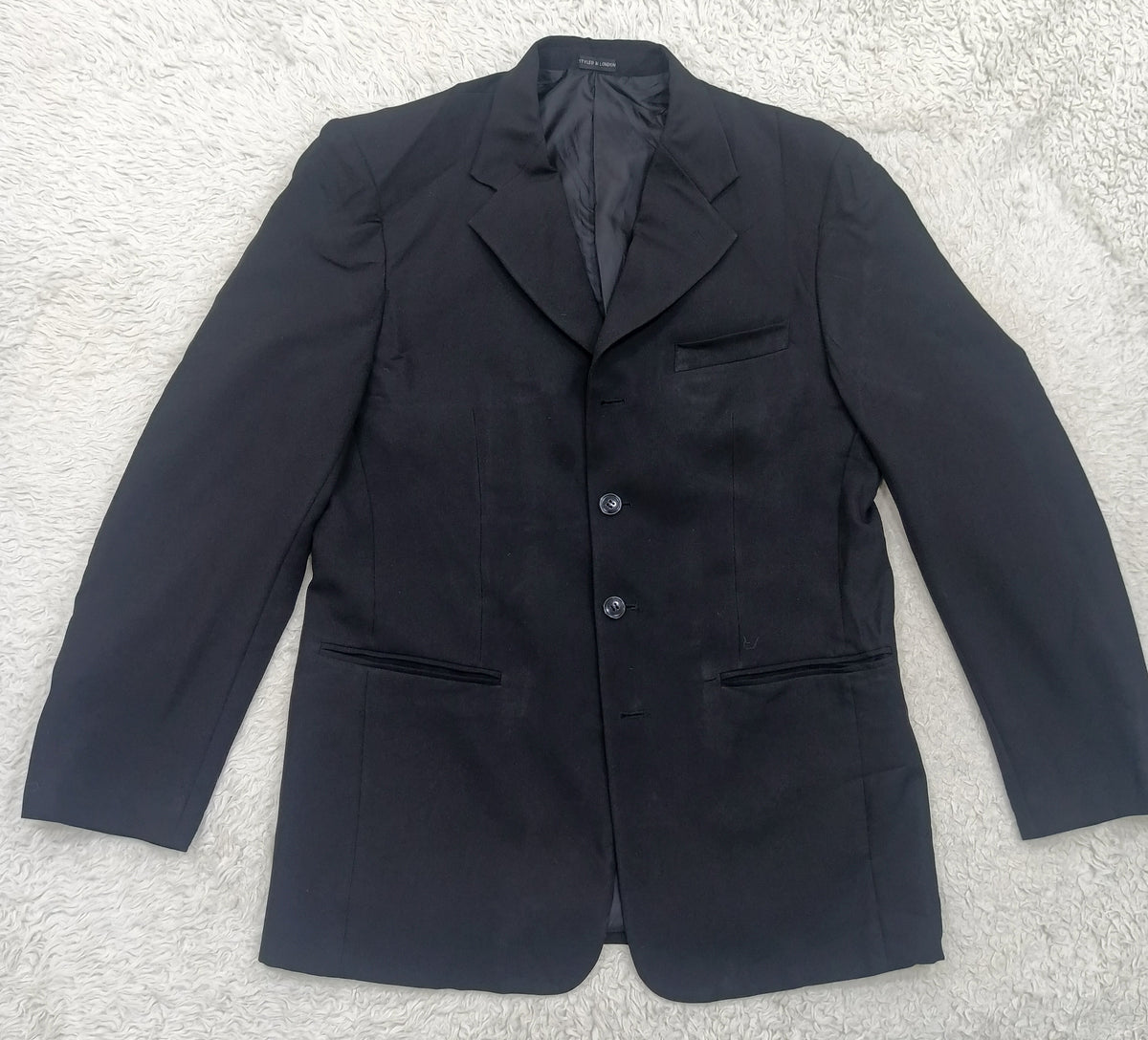 Men's Suit Jacket -  Black  -Thrift