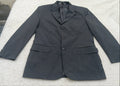 Men's Suit Jacket - gray single-breasted-Thrift