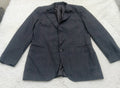 Men's Suit Jacket -dark gray plaid-Thrift