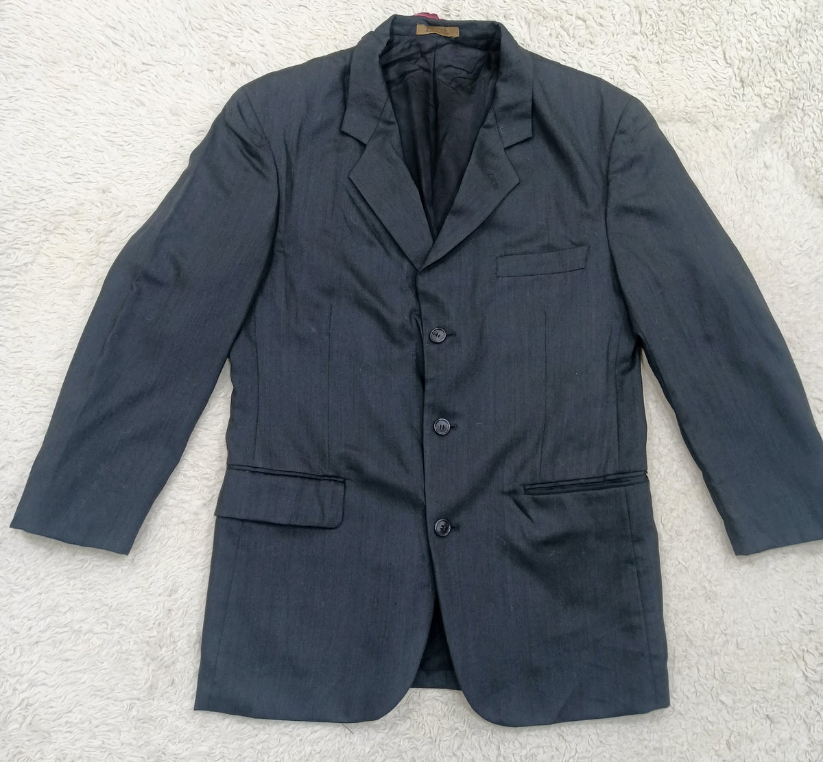 Men's Suit Jacket -Dark Gray-Thrift