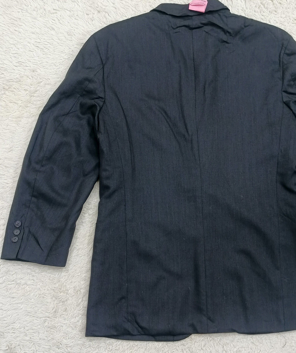 Men's Suit Jacket -Dark Gray-Thrift
