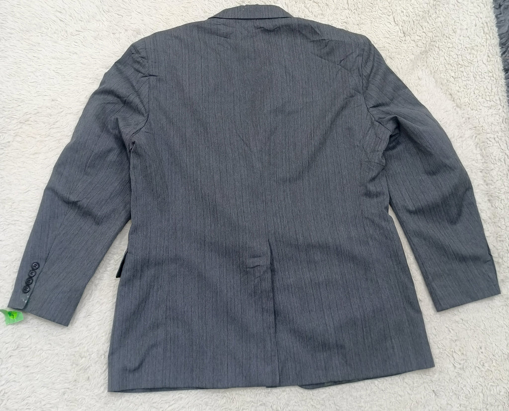 Men's Suit Jacket -Light Gray Pinstripe-Thrift
