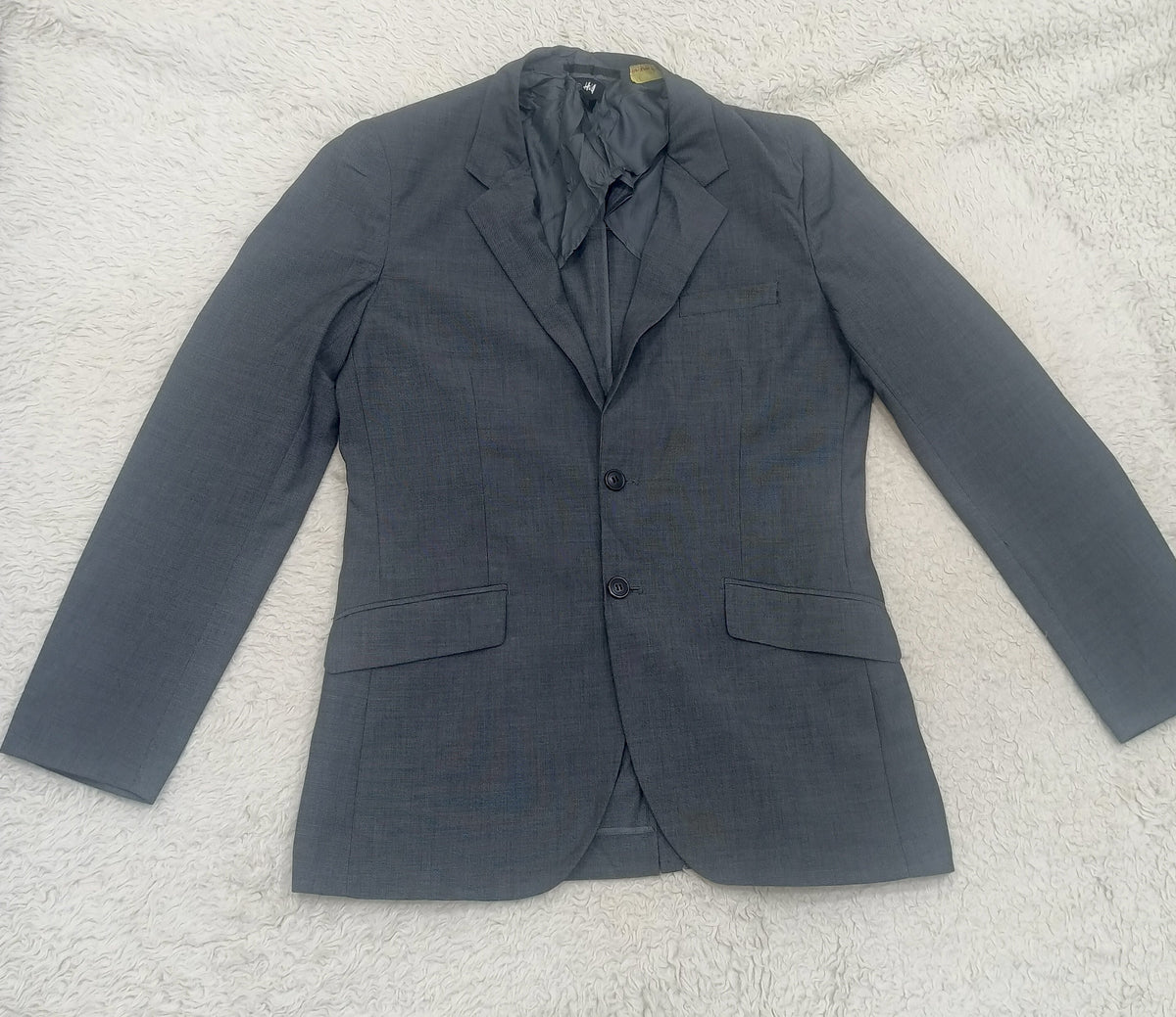 Men's Suit Jacket-Gray -Thrift