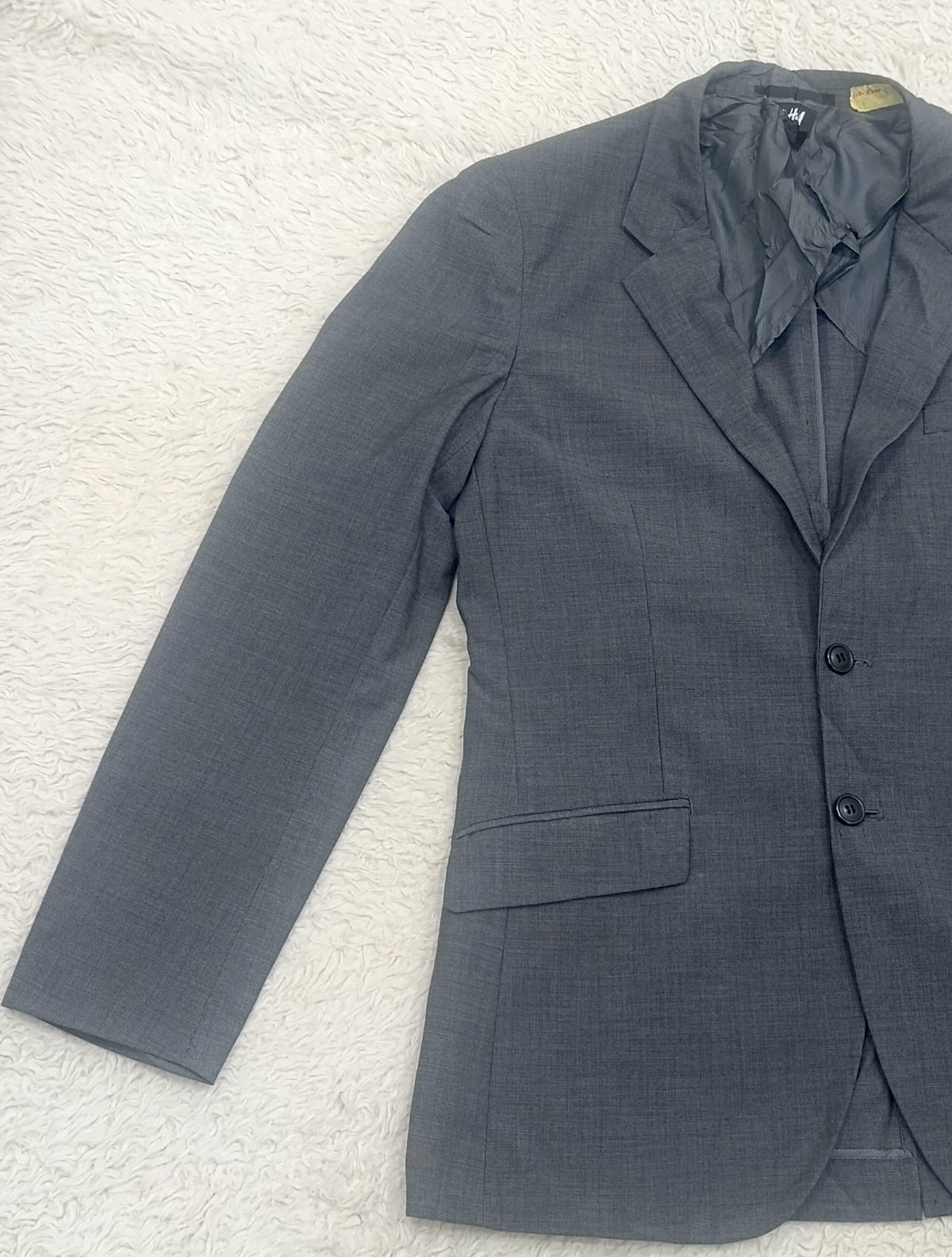 Men's Suit Jacket-Gray -Thrift