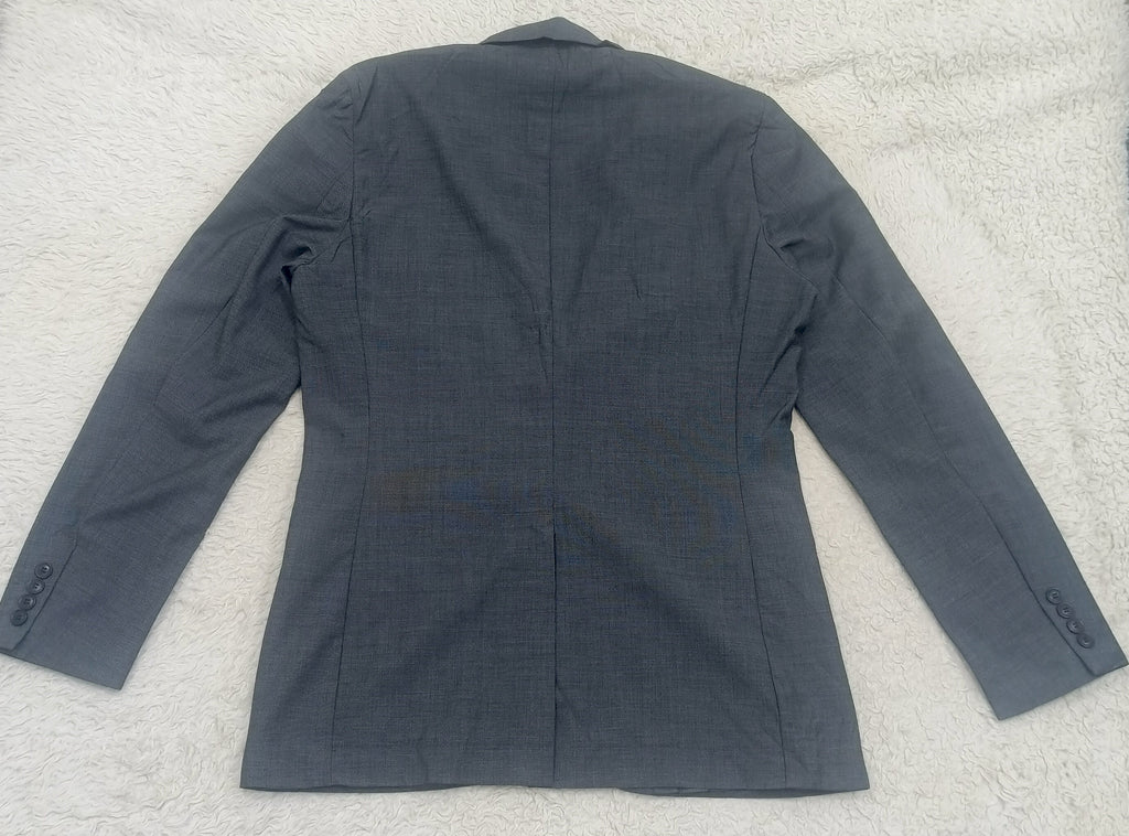 Men's Suit Jacket-Gray -Thrift