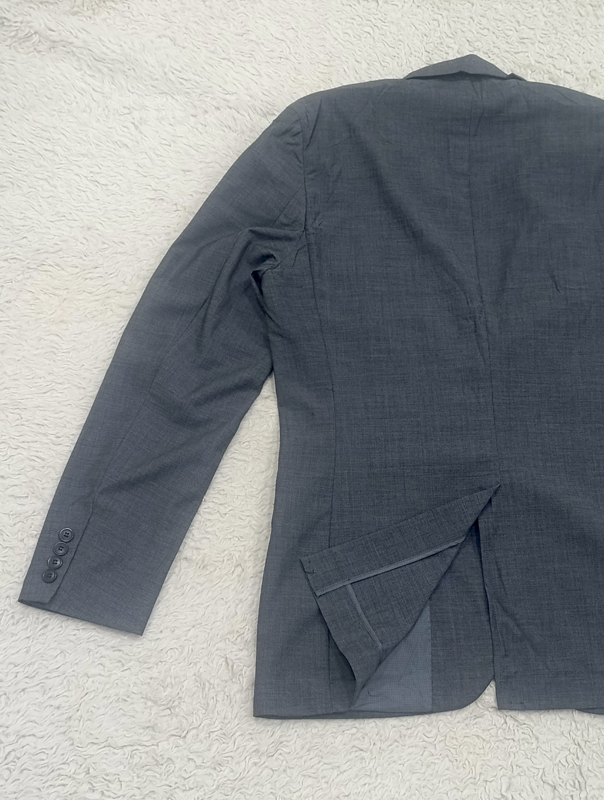 Men's Suit Jacket-Gray -Thrift