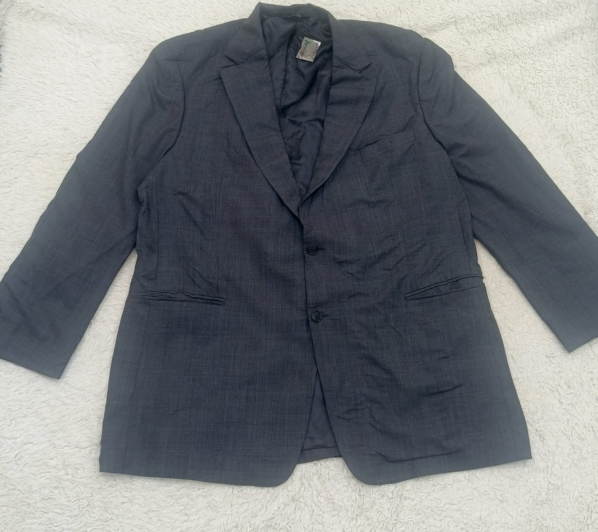 Men's Suit Jacket- Dark Gray -Thrift