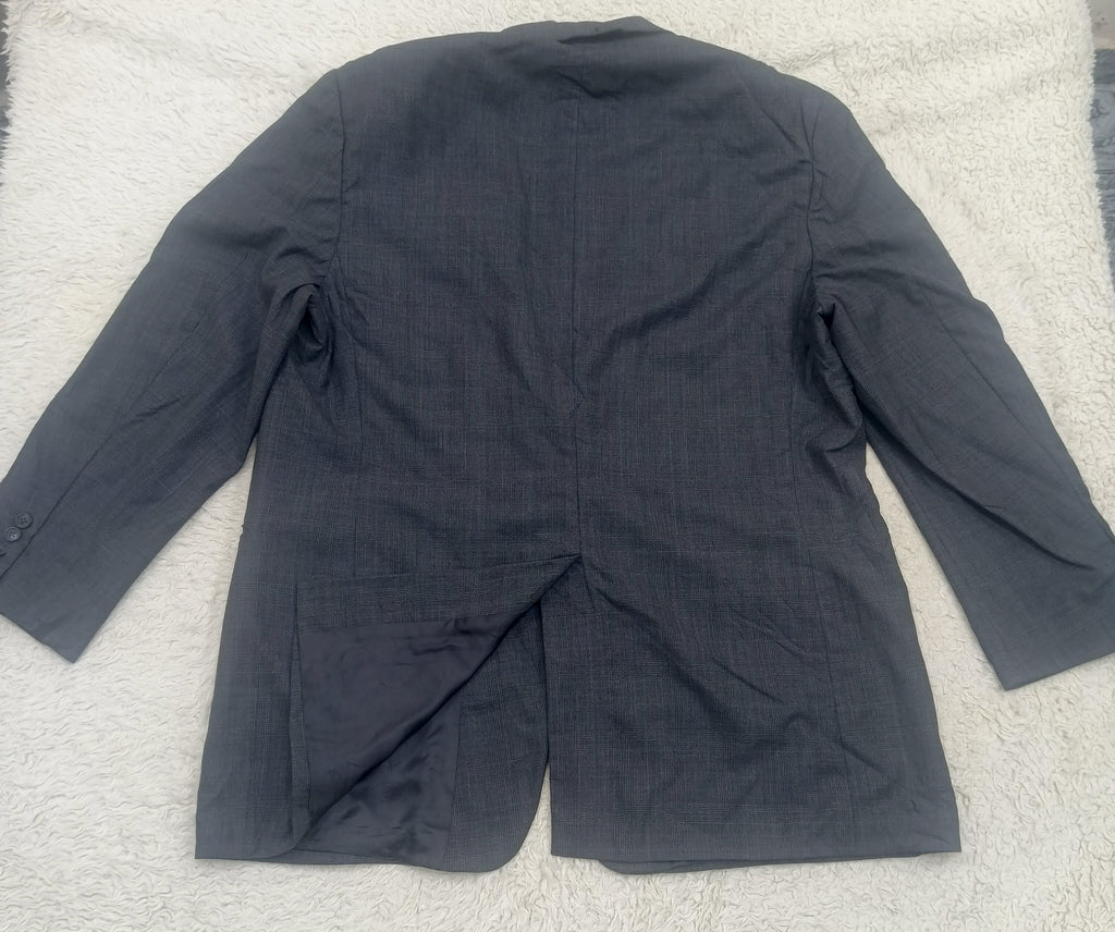 Men's Suit Jacket- Dark Gray -Thrift