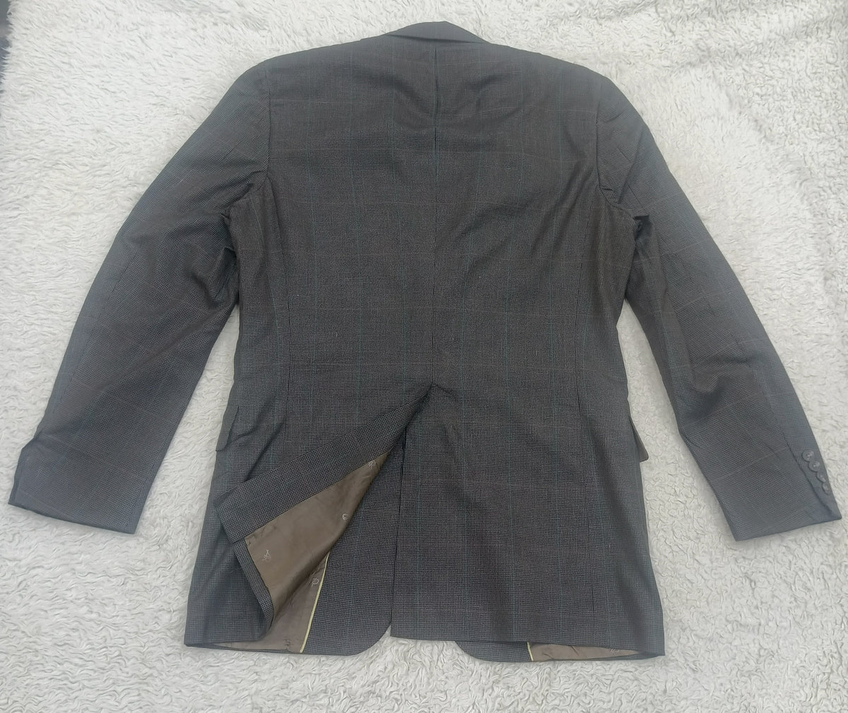 Men's Suit Jacket -Checkered Pattern-Thrift