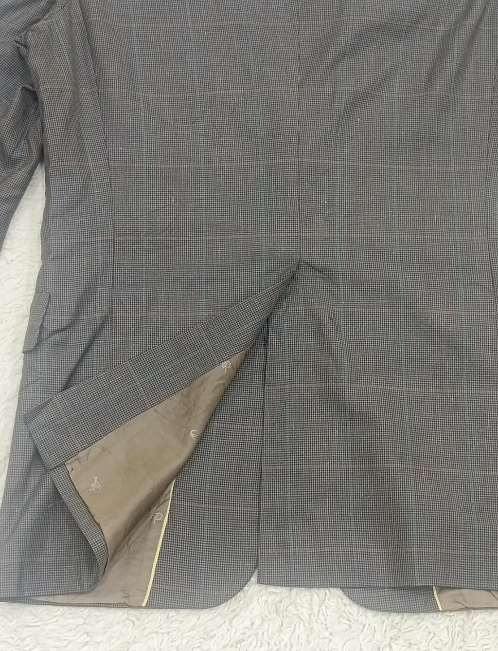 Men's Suit Jacket -Checkered Pattern-Thrift