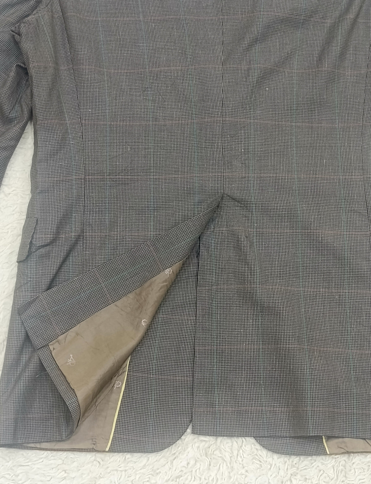 Men's Suit Jacket -Checkered Pattern-Thrift