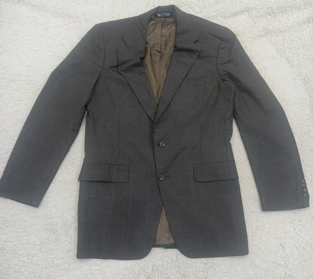 Men's Suit Jacket -Checkered Pattern-Thrift